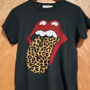 ONE by Daydreamer Rolling Stones Leopard Tee